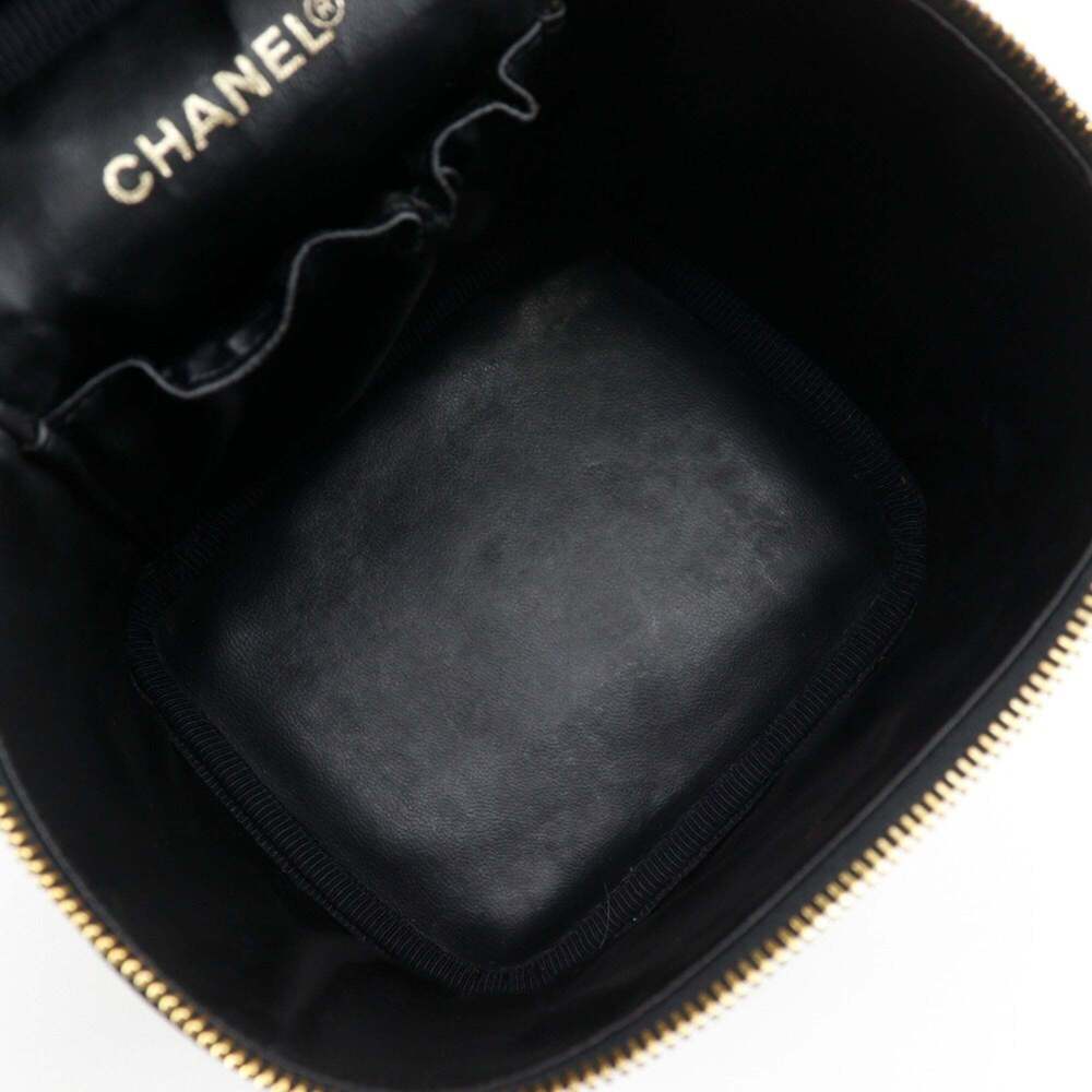 CHANEL Black Caviar Leather Logo Pouch - Picture 6 of 13